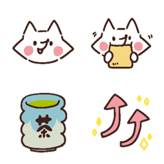 white fox -tail is pink- emoji