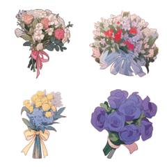 Various bouquet Emojis 2