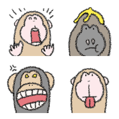 monkeys, gorillas, and chimpanzees
