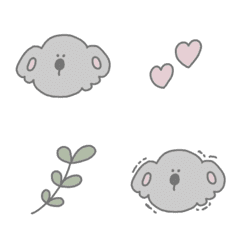 Loose and cute koala emoji