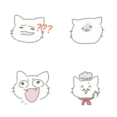 The Doodle Cat with many emotions