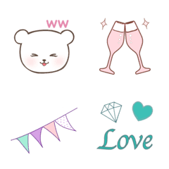 femininity cute polar bear emoji