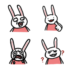 Penguin &Rabbit- 밈 토끼 이모티콘 스티커