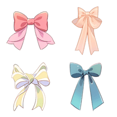 Emoji of various ribbons