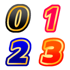 Number Emoji Ornate (Italic)