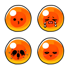 Emoji  ikura with a face of emotions