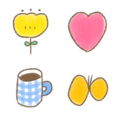 cute colored emoji