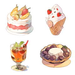 Emoji of various sweets