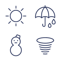 Very chic weather emoji