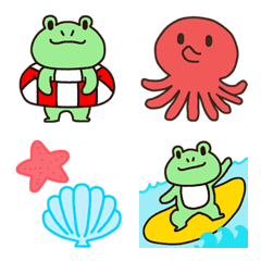 frog emoji summer