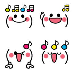 Colorful! Kaomoji Emoji basic4
