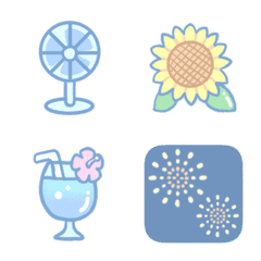 pastel pop summer emoji