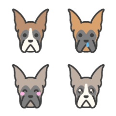 Boxer*emoji Cropped ears