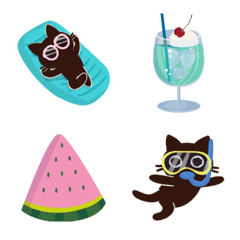 ehon cat emoji [Summer Vacation]