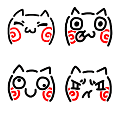 Big headed cat (emoji stickers)