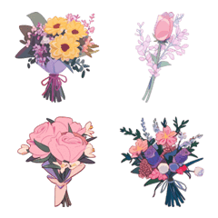 Various bouquet Emojis 3