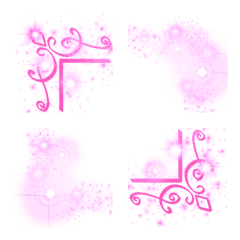 Frame Emoji vol.69 Glitter Pink