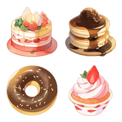 Emoji of various sweets 2