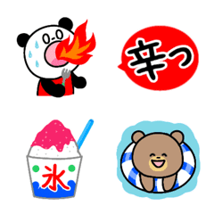 Bear & Panda Emoji Summer