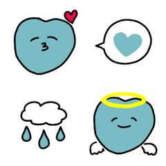 Simple creepy kawaii Emoji