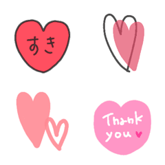 handwritten plenty of hearts Emoji