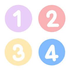 Number pastel1