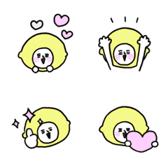 Happy lemon man animated emoji 1