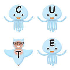 connected jellyfish & clione emoji