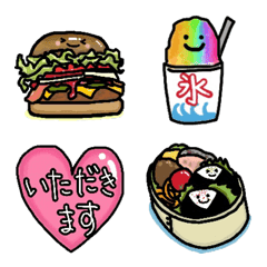 食べ物絵文字(夏の食べ物プラス)
