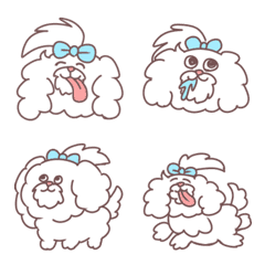 Mokomoko white dog