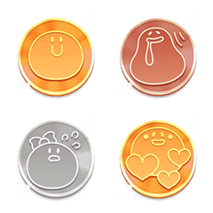 The funny face animation [ medal ]