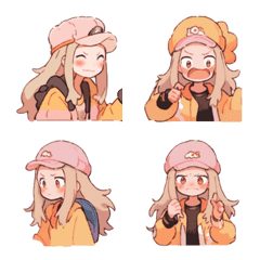 anime stickers-sports girl