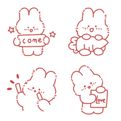 Cute Red Bunny