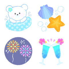 Summer color colorful emoji