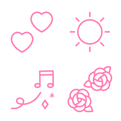 Emoji for pink lovers (line/basic)