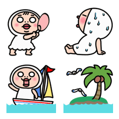 Emoji musim panas Shirome-chan