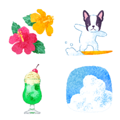 Animated Casual Emoji for Summer (JP)