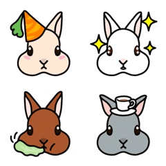 Various Netherland Dwarf Emoji