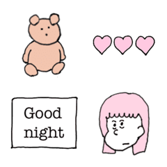 Bear Girl Emojis