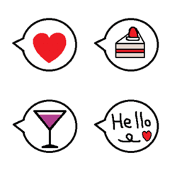 softly simple  speech bubble Emoji