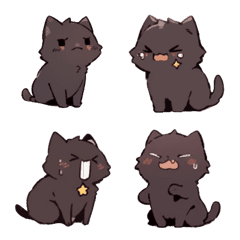 animal stickers-elegant cat