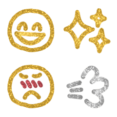 Glitter pen emoji