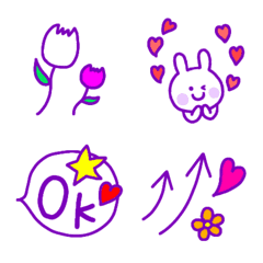 Purple Rabbit Emoji!!