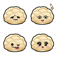 emoji Melonpan with a face of emotions