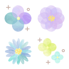 Summer flower emojis