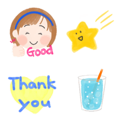 water color cute emoji 1