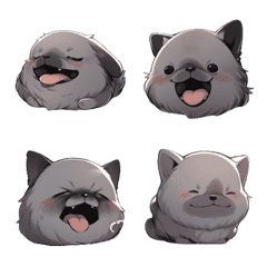 animal stickers-happy dog