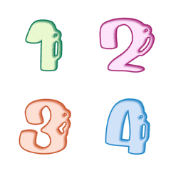numbers emoji pastel 3