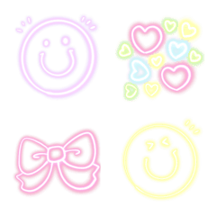 Daily useful kawaii emoji NEON