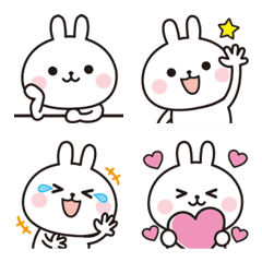 Adult cute rabbit's emoji